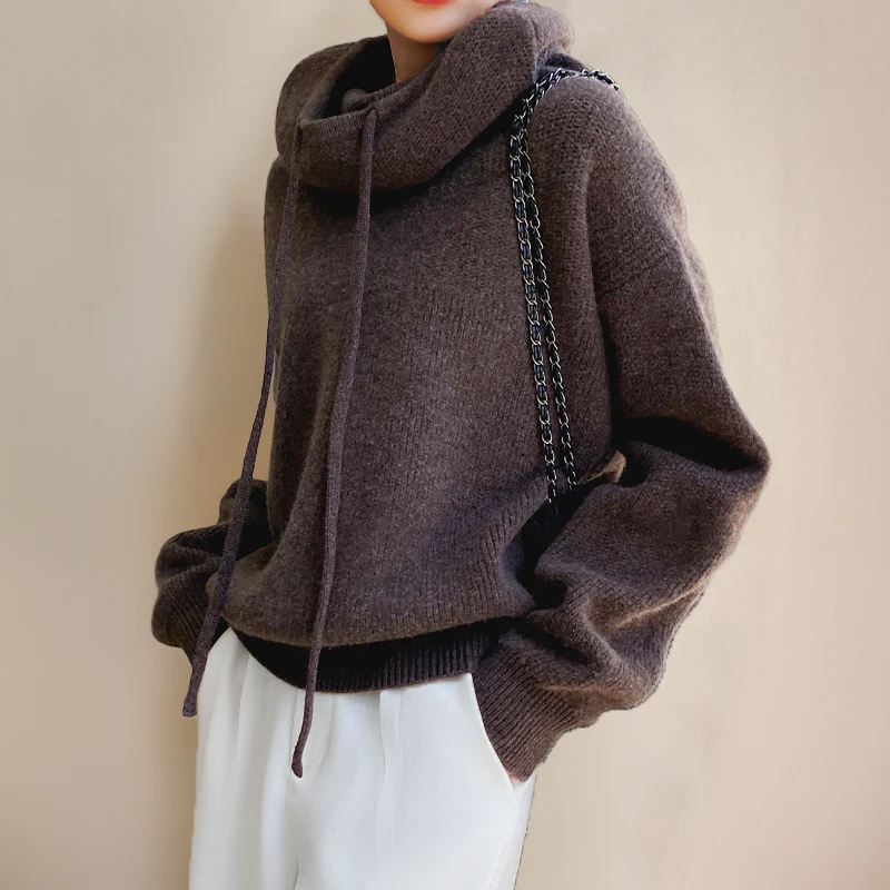 Charlotte | Suéter de cuello alto de lana merino