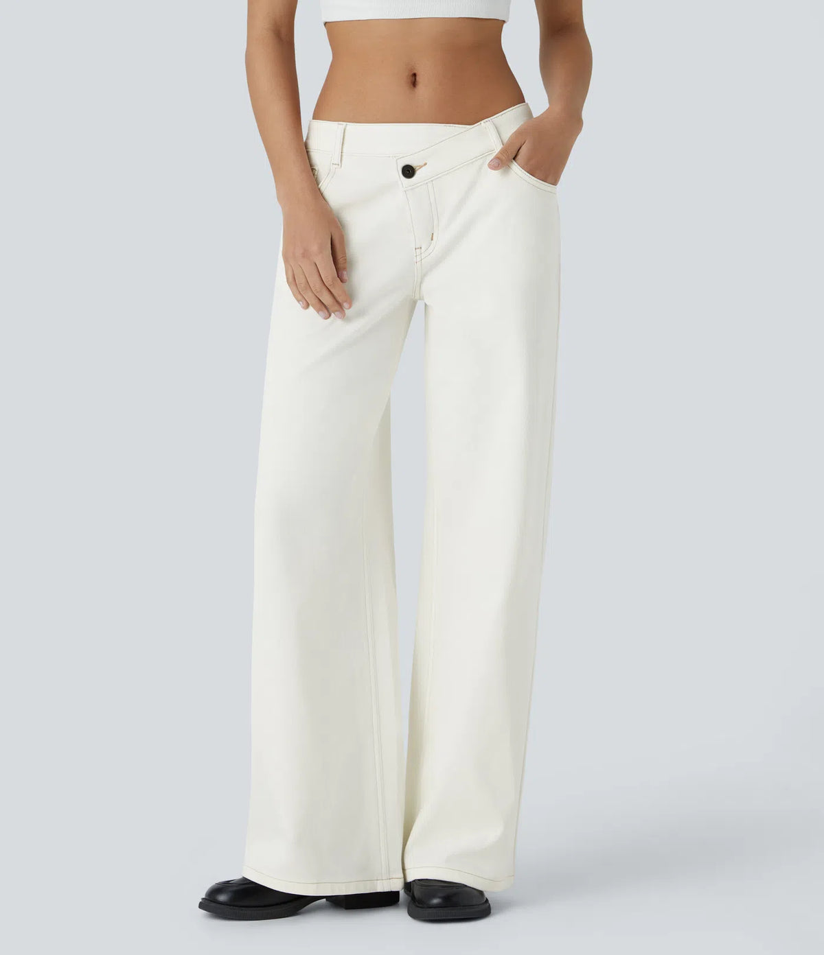 Jeans elásticos para Mujer — Cintura Asimétrica