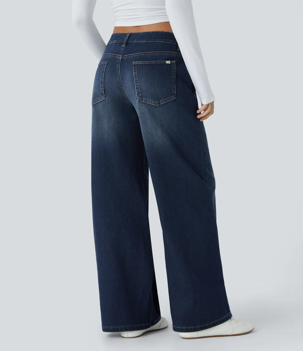 Jeans elásticos para Mujer — Cintura Asimétrica