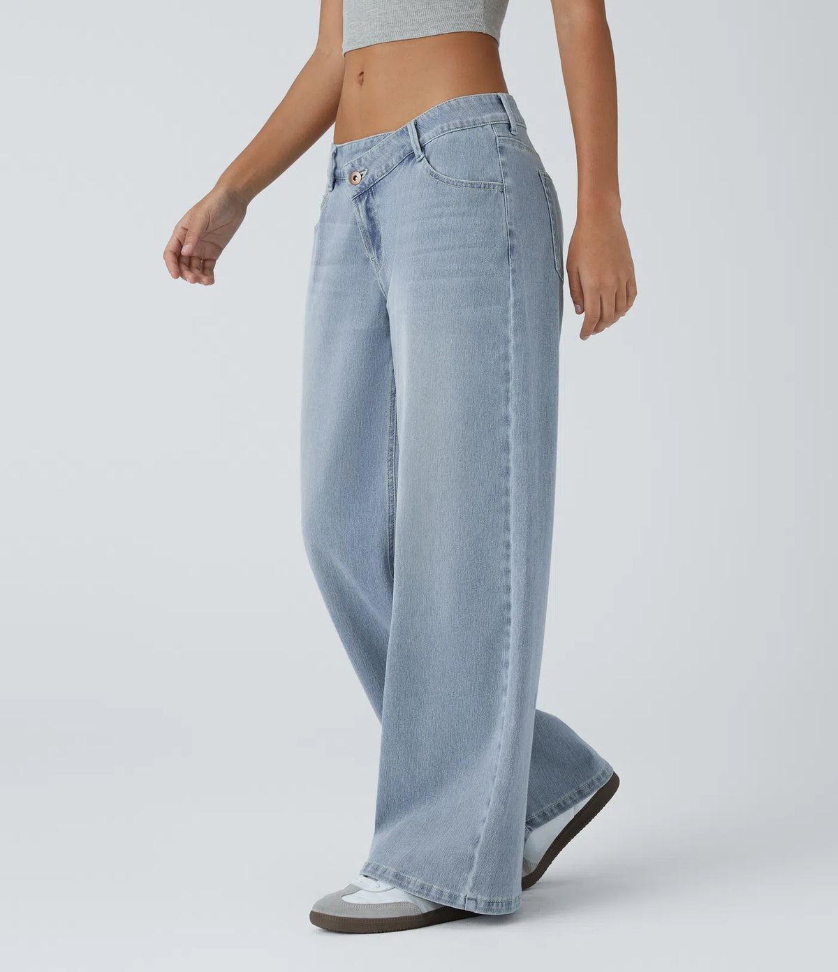 Jeans elásticos para Mujer — Cintura Asimétrica