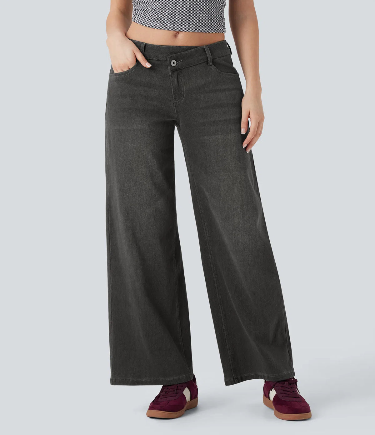 Jeans elásticos para Mujer — Cintura Asimétrica