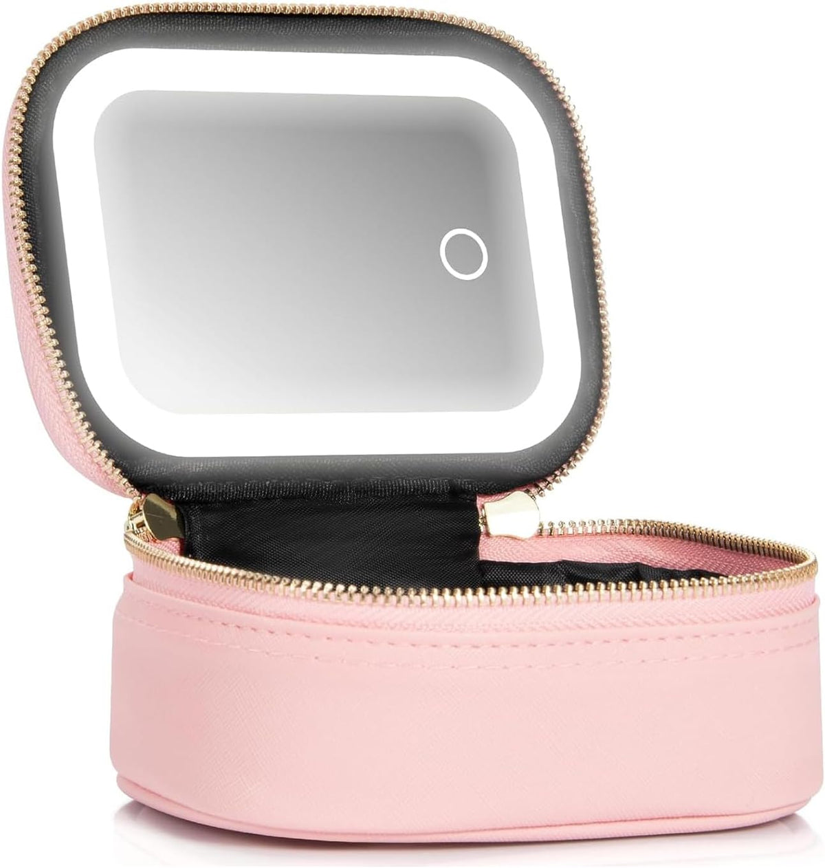 Cosmetiquera con Espejo LED | Mini Neceser de Viaje Recargable