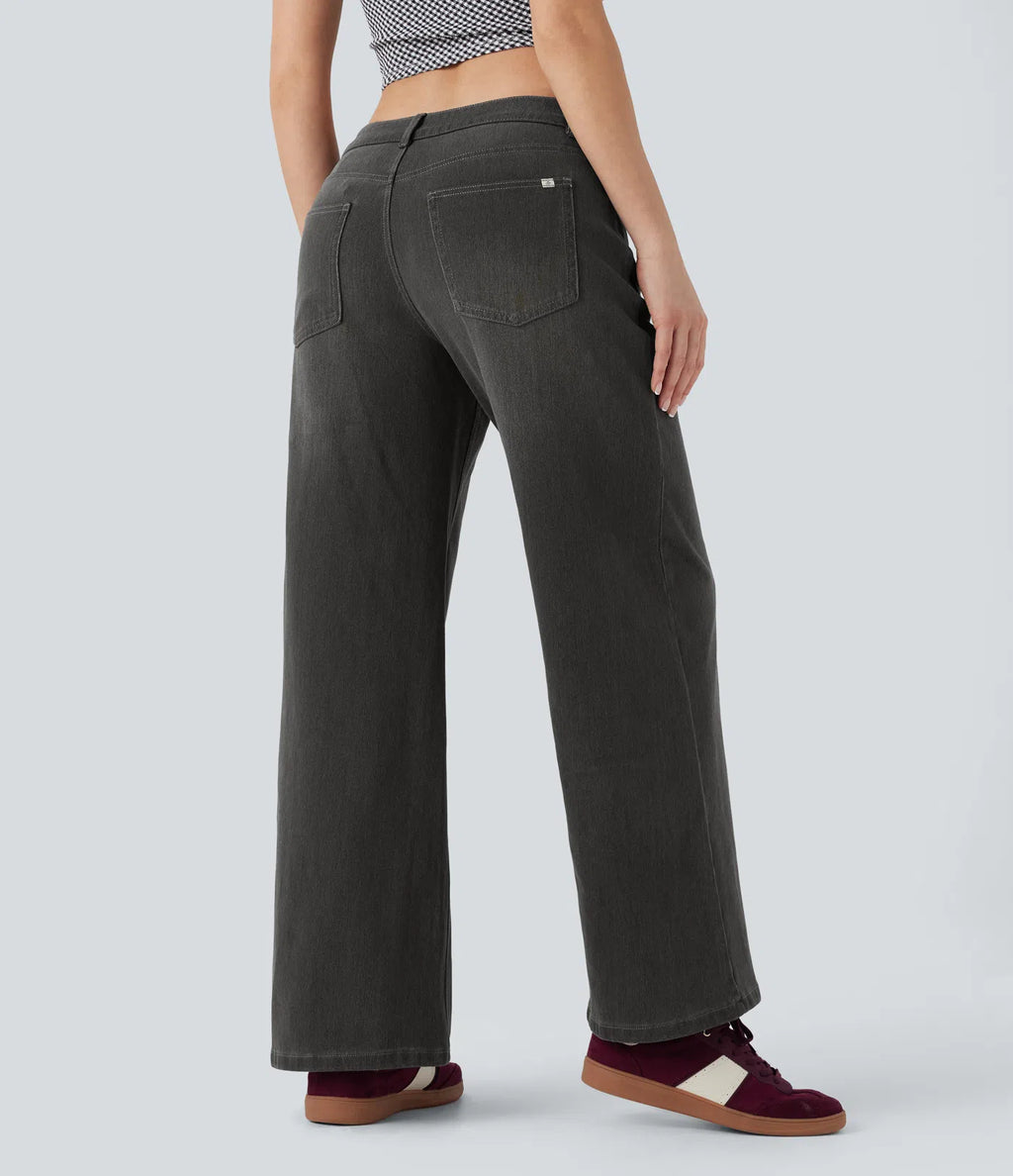 Jeans elásticos para Mujer — Cintura Asimétrica
