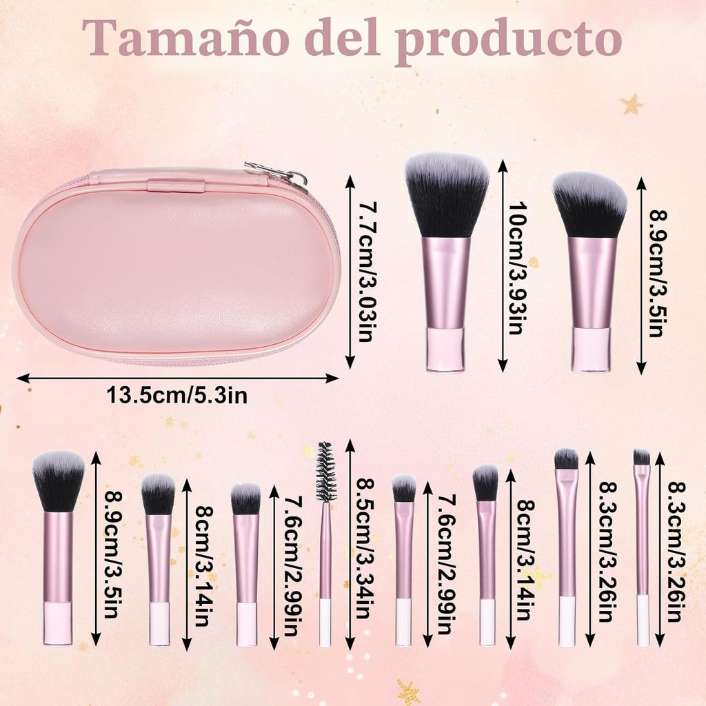 Set de 10 Brochas de Maquillaje