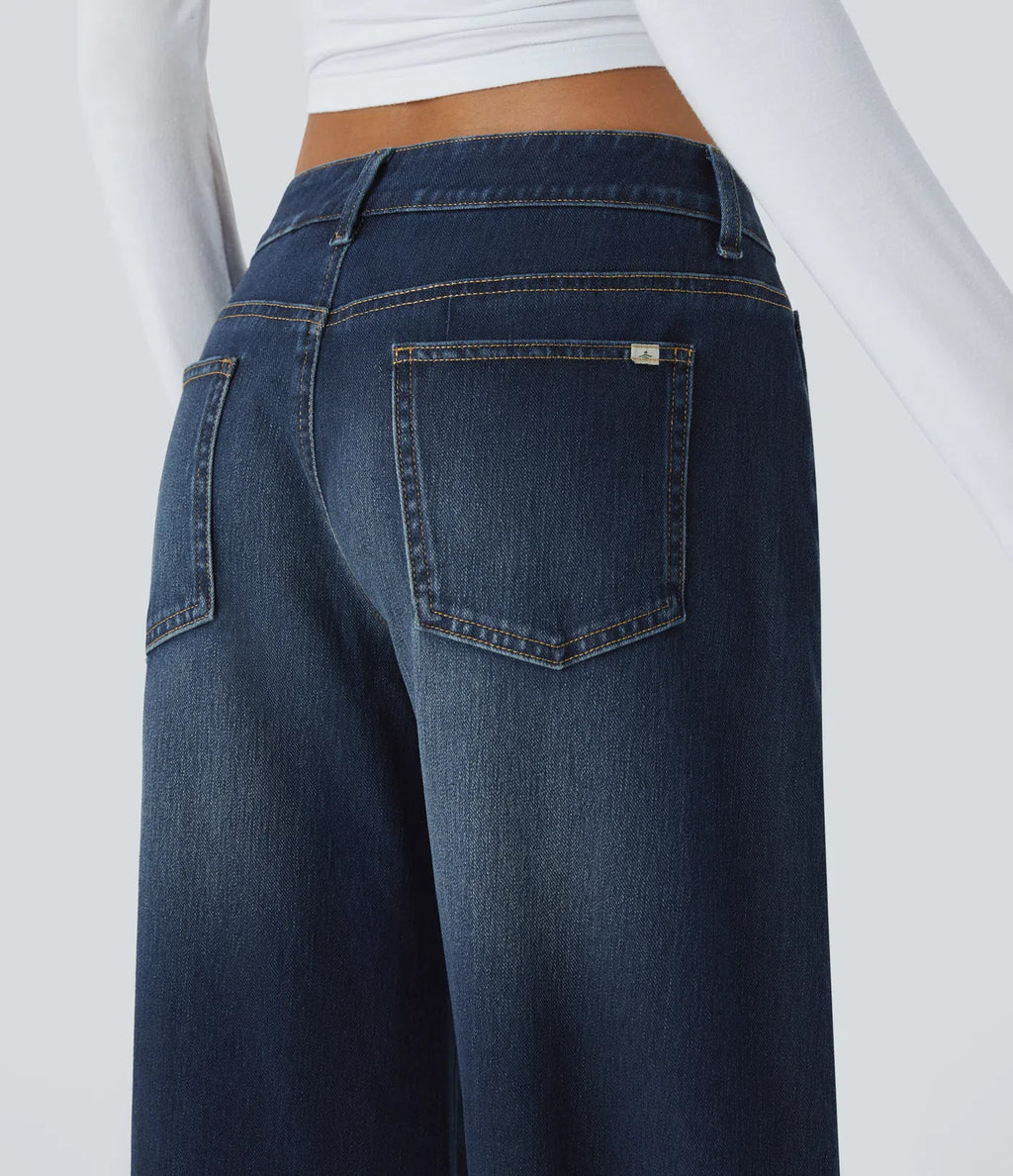 Jeans elásticos para Mujer — Cintura Asimétrica