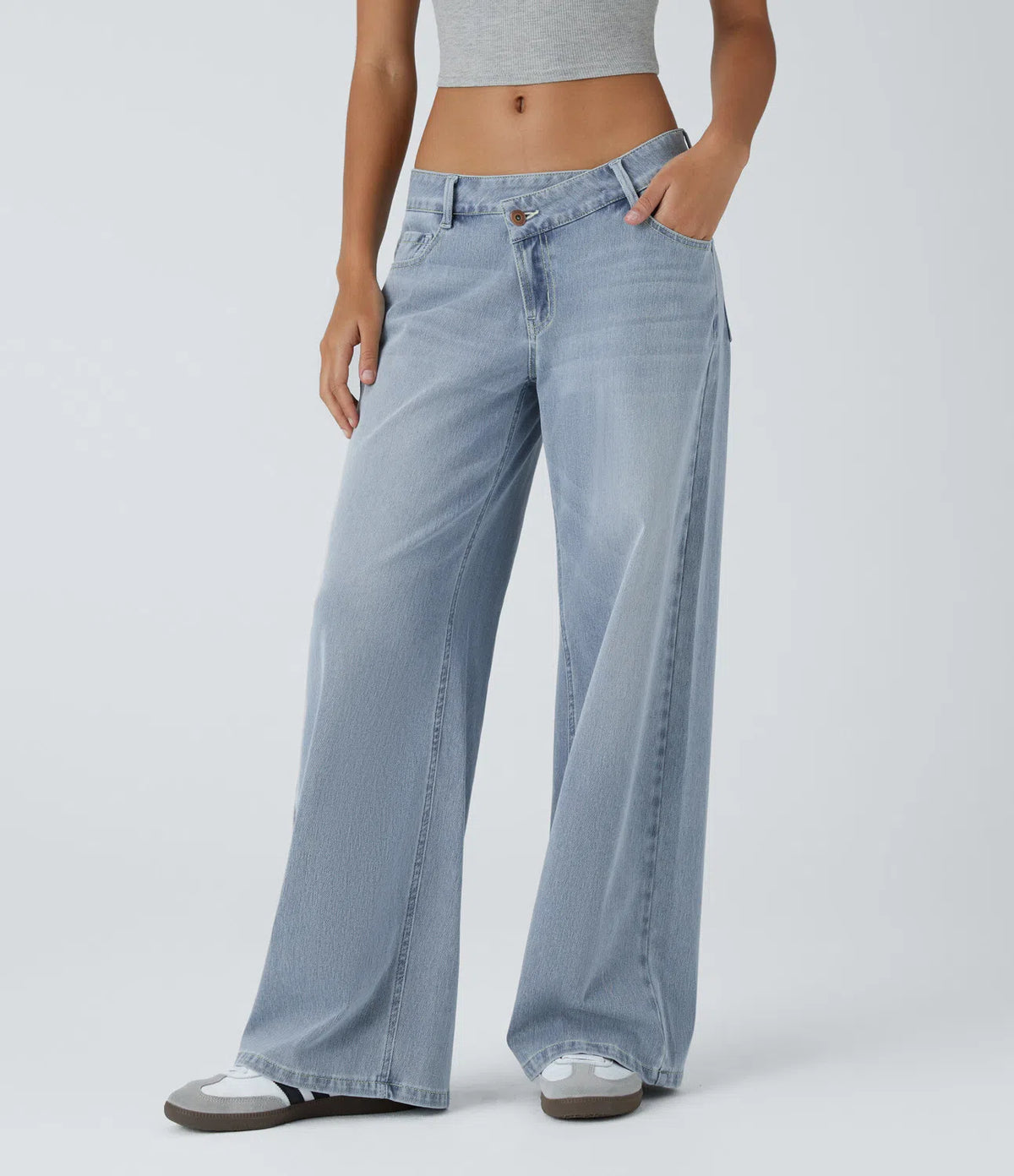 Jeans elásticos para Mujer — Cintura Asimétrica