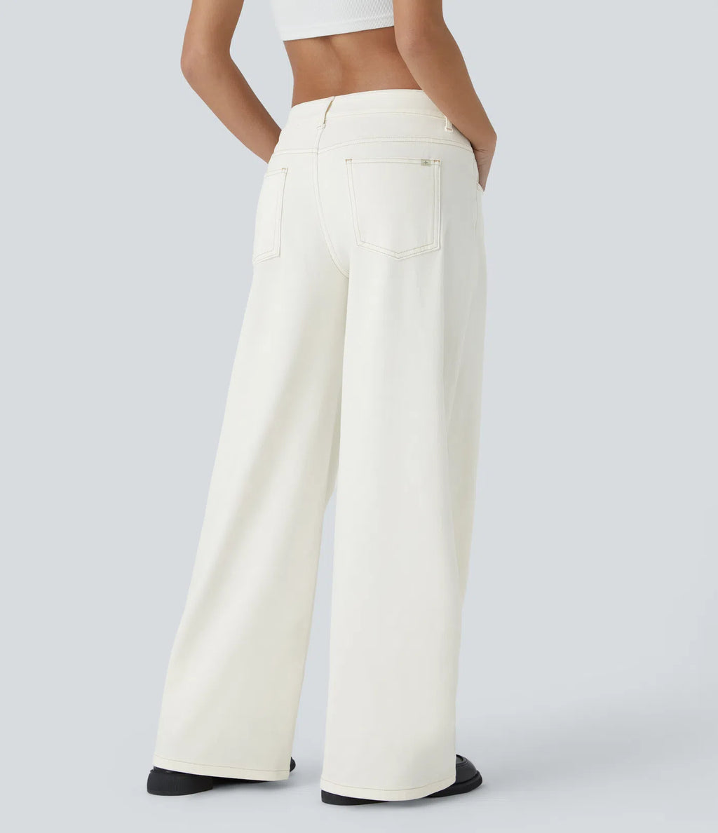 Jeans elásticos para Mujer — Cintura Asimétrica