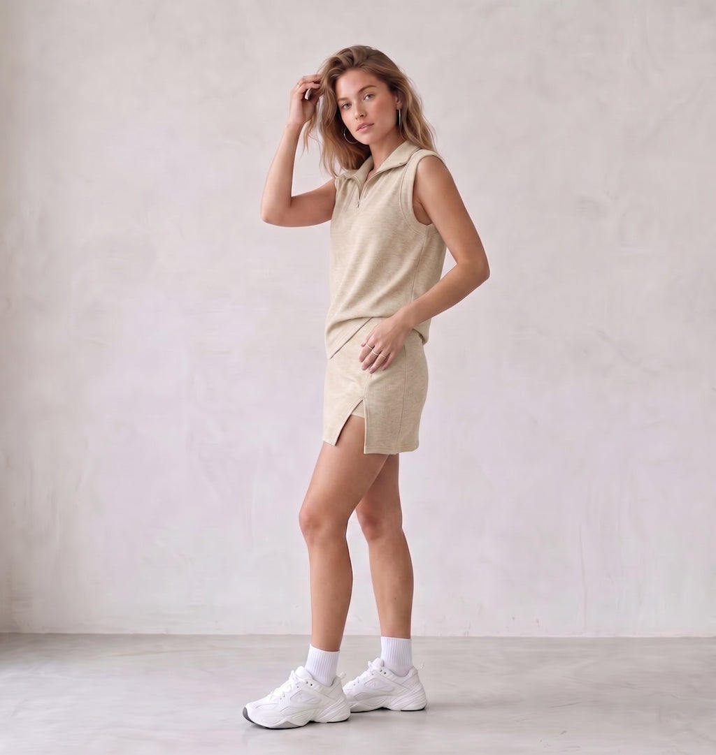 Carla - Conjunto de falda de 2 piezas para mujer