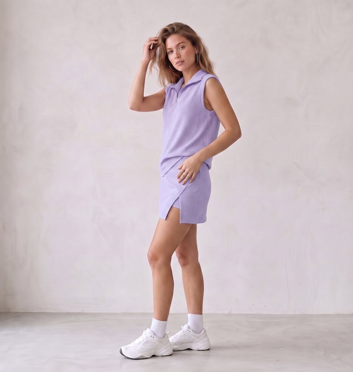 Carla - Conjunto de falda de 2 piezas para mujer