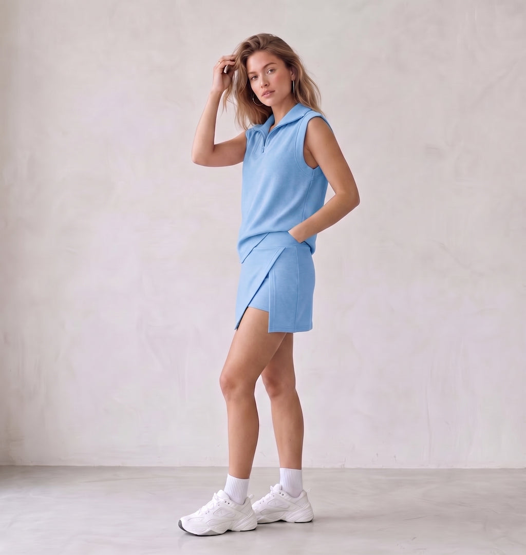 Carla - Conjunto de falda de 2 piezas para mujer