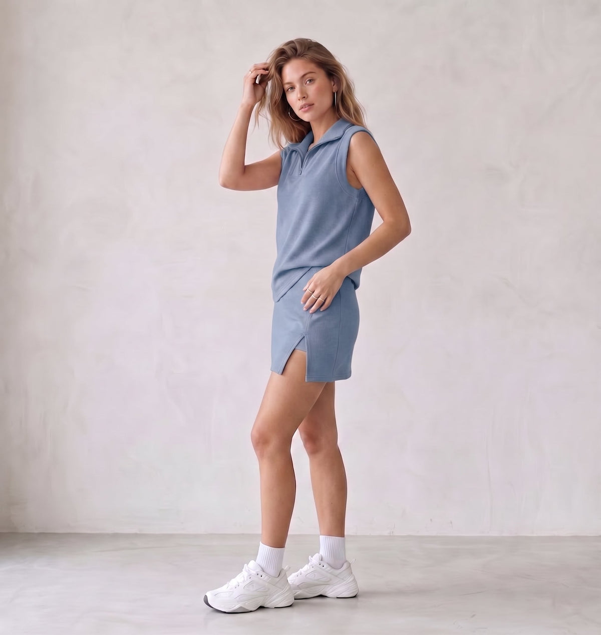 Carla - Conjunto de falda de 2 piezas para mujer
