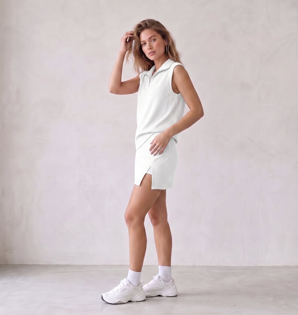 Carla - Conjunto de falda de 2 piezas para mujer