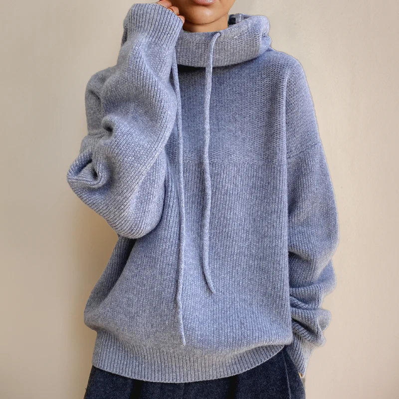 Charlotte | Suéter de cuello alto de lana merino