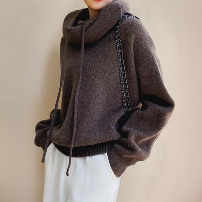 Charlotte | Suéter de cuello alto de lana merino