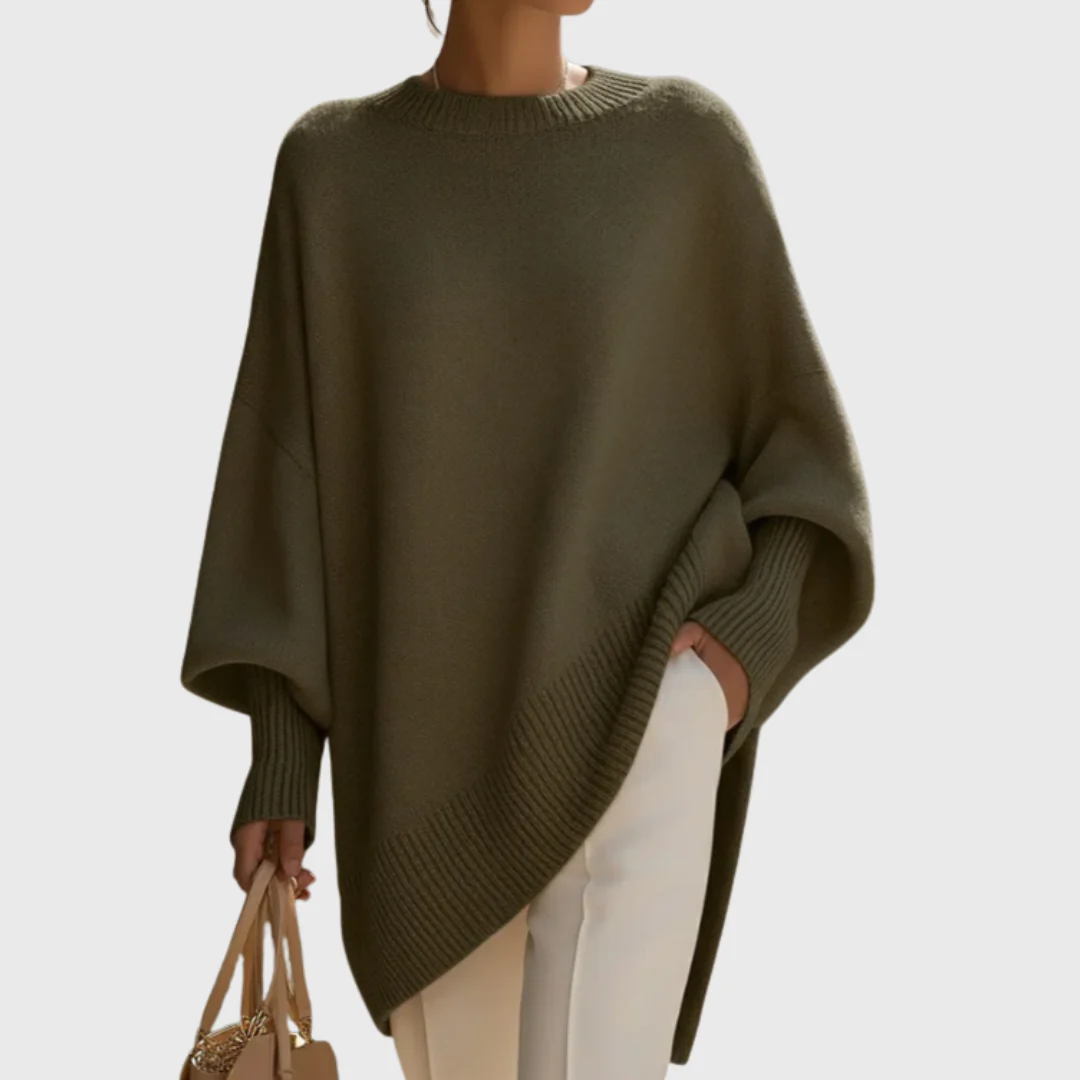 Livia | Suéter tipo poncho de gran tamaño