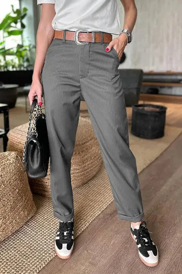 MATHILDA | PANTALONES DE RAYAS ELEGANTES Y QUE REALZAN LA FIGURA