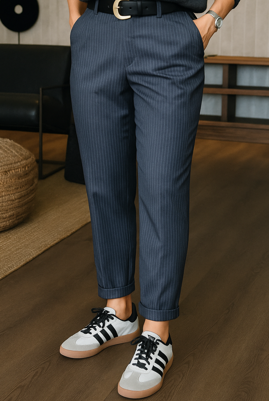 MATHILDA | PANTALONES DE RAYAS ELEGANTES Y QUE REALZAN LA FIGURA