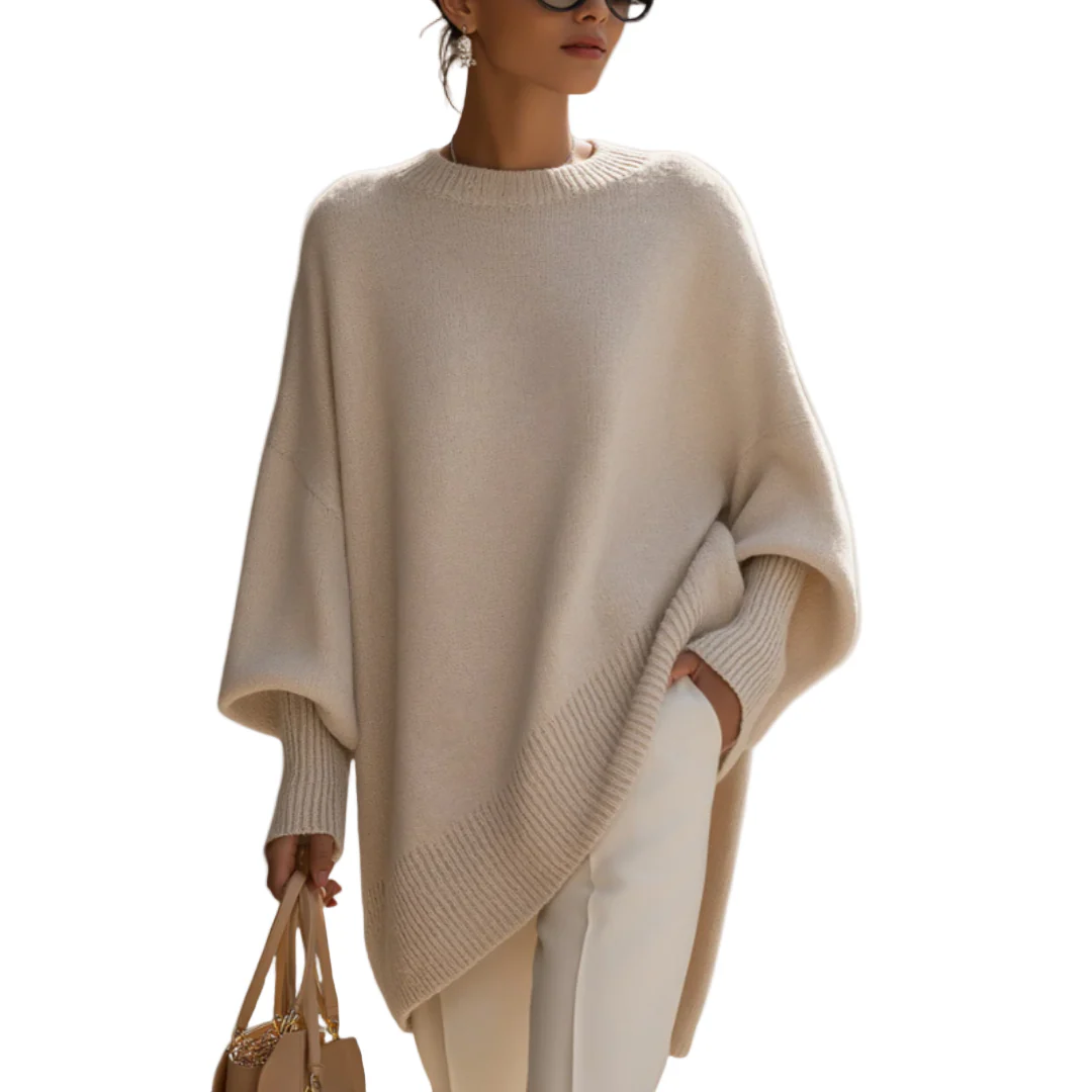 Livia | Suéter tipo poncho de gran tamaño