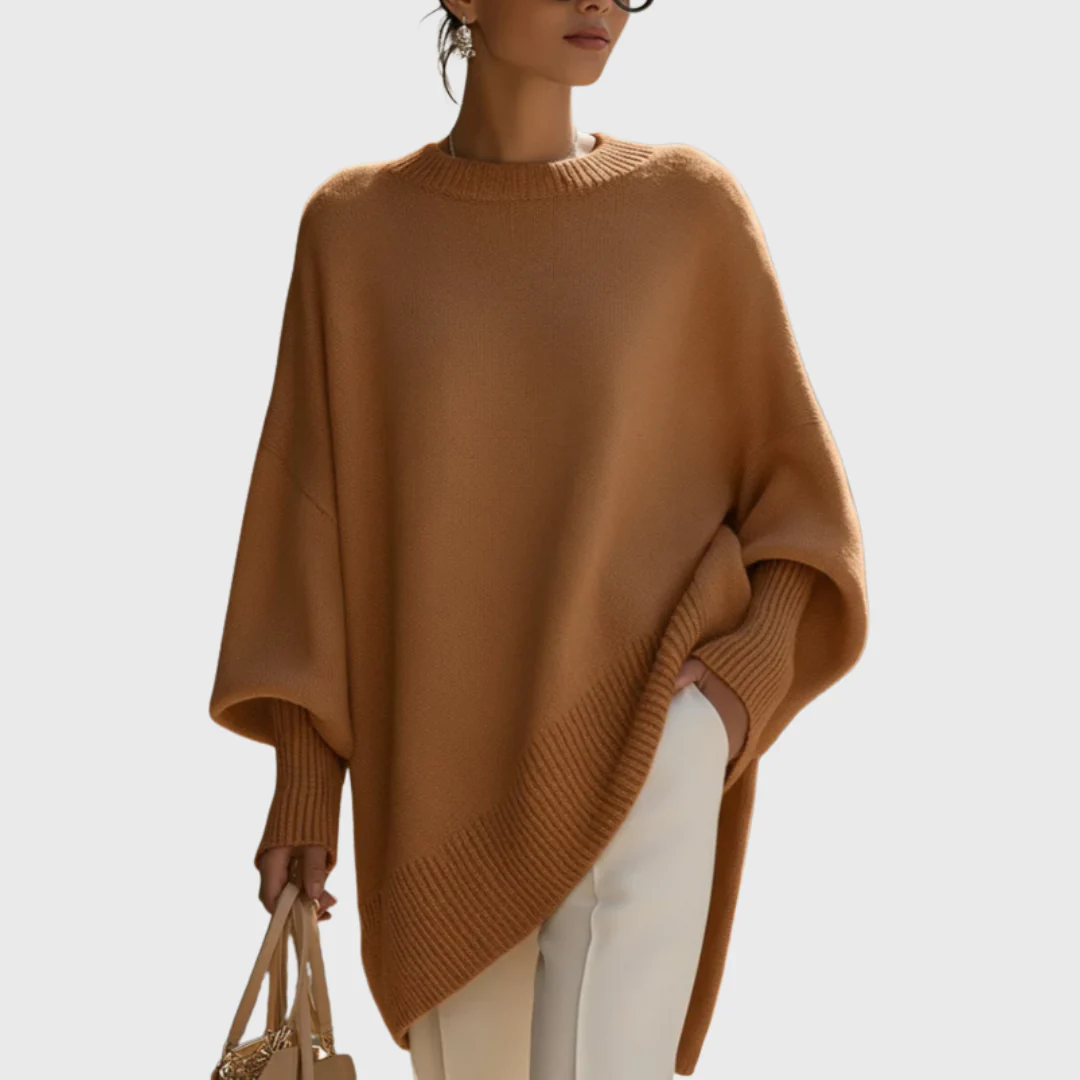 Livia | Suéter tipo poncho de gran tamaño