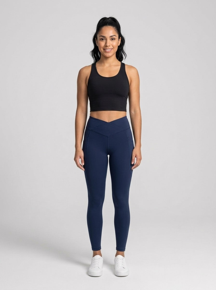 Leggings moldeadores Azul marino - de frente