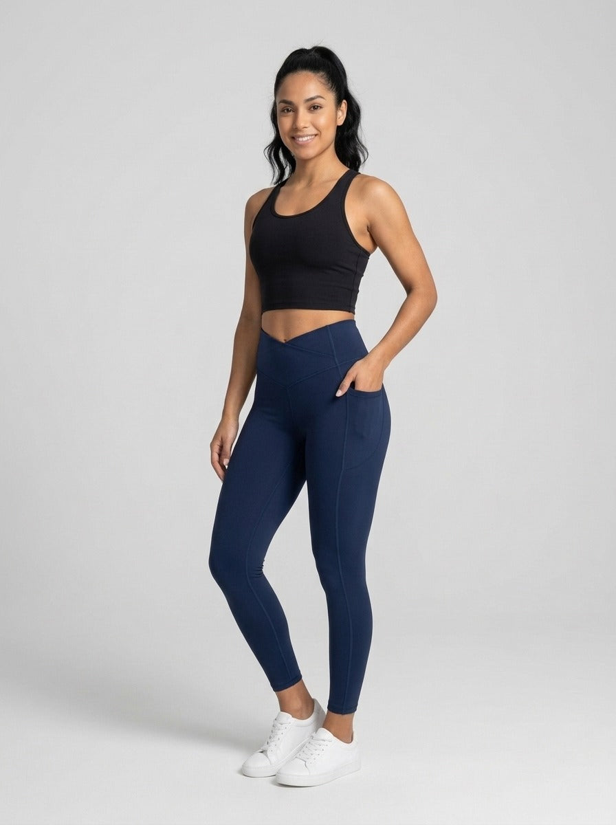 Leggings moldeadores Azul marino - tres cuartos