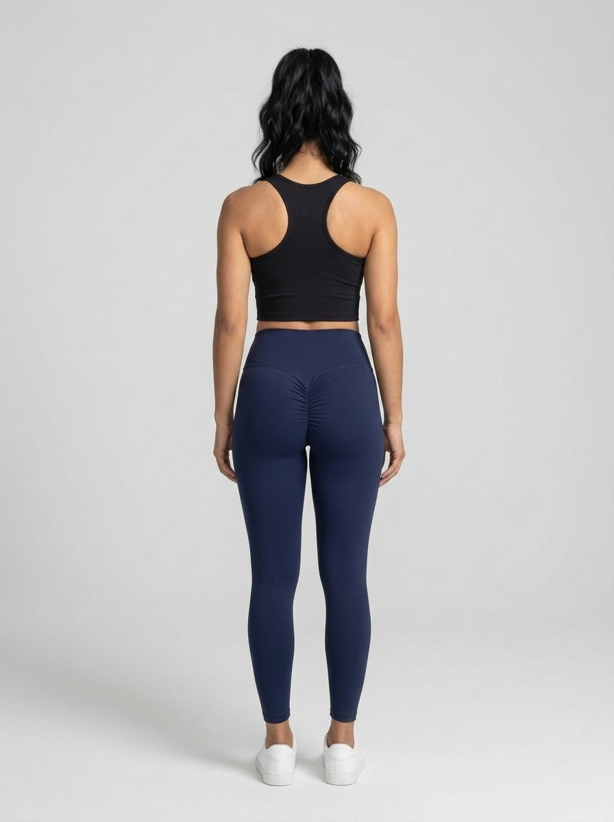 Leggings moldeadores Azul marino - espalda