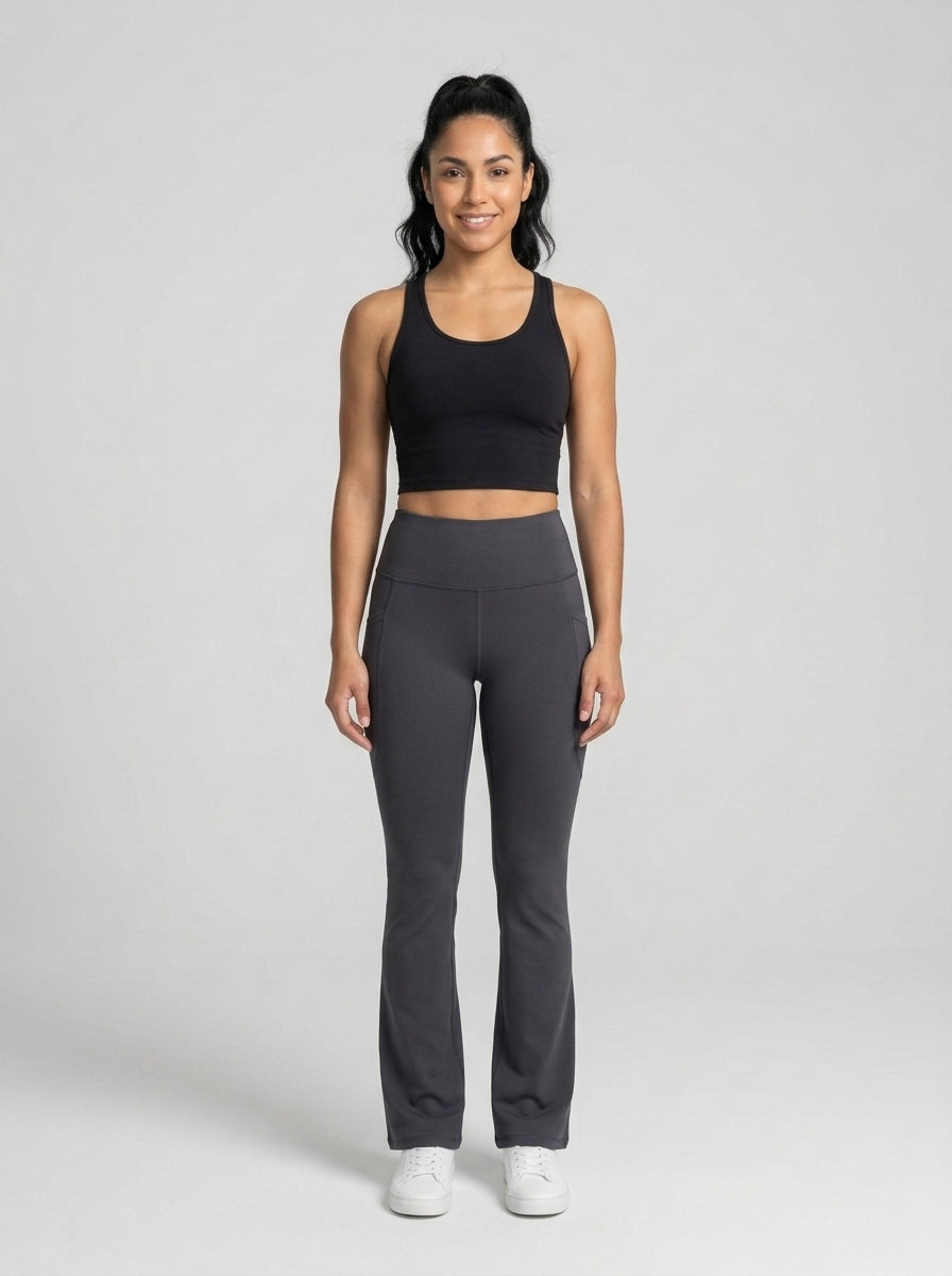 Leggings bootcut Carbón - de frente