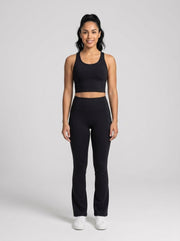 Leggings bootcut Negro - de frente