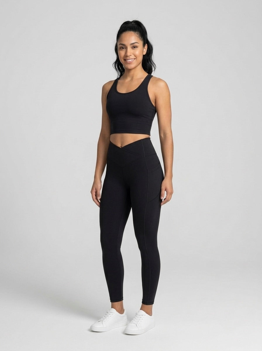 Leggings moldeadores Negro - de frente