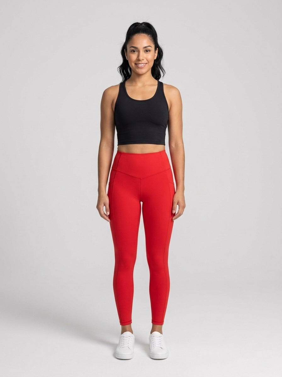 Leggings moldeadores Rojo - de frente