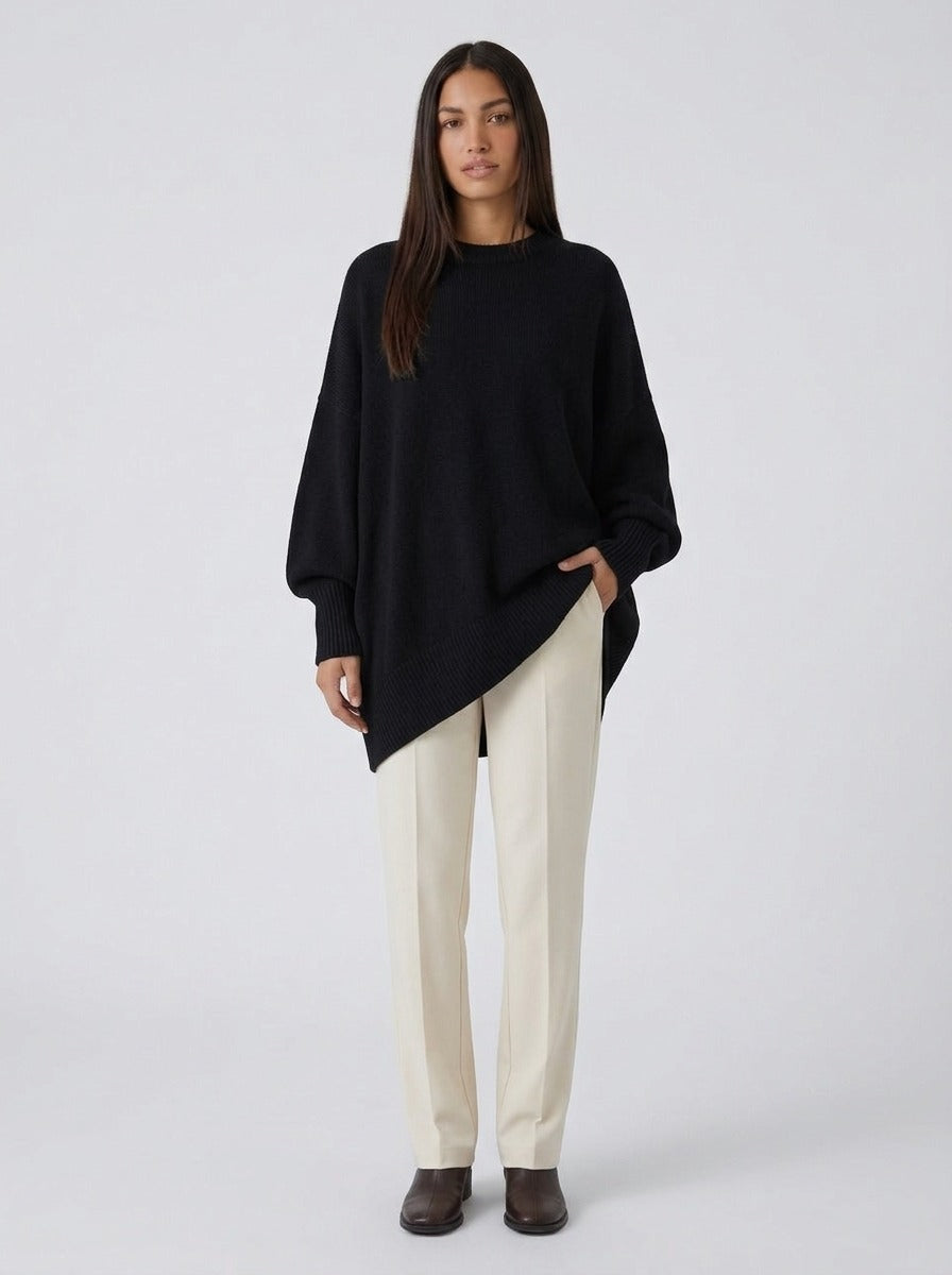 Suéter poncho Livia negro