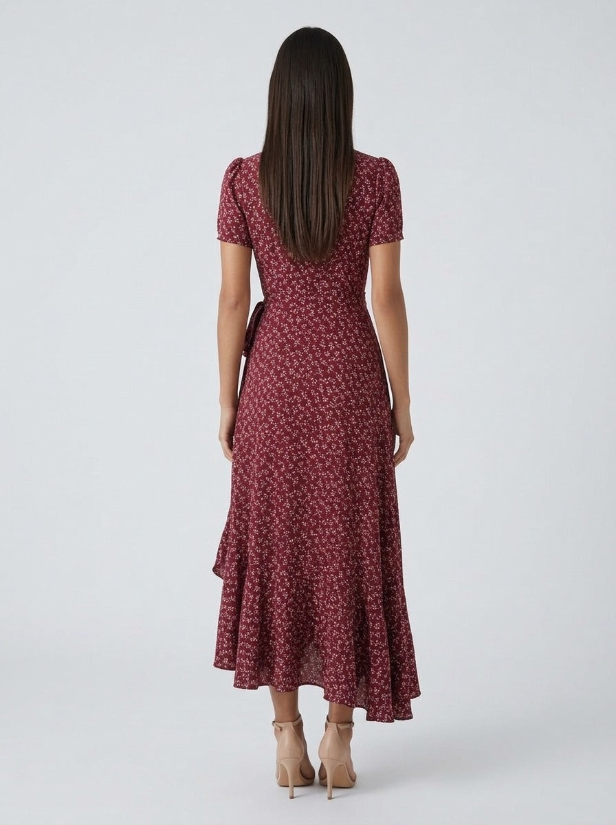 Vestido Nancy rojo - espalda