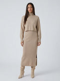 Conjunto de punto Nicole beige - frente