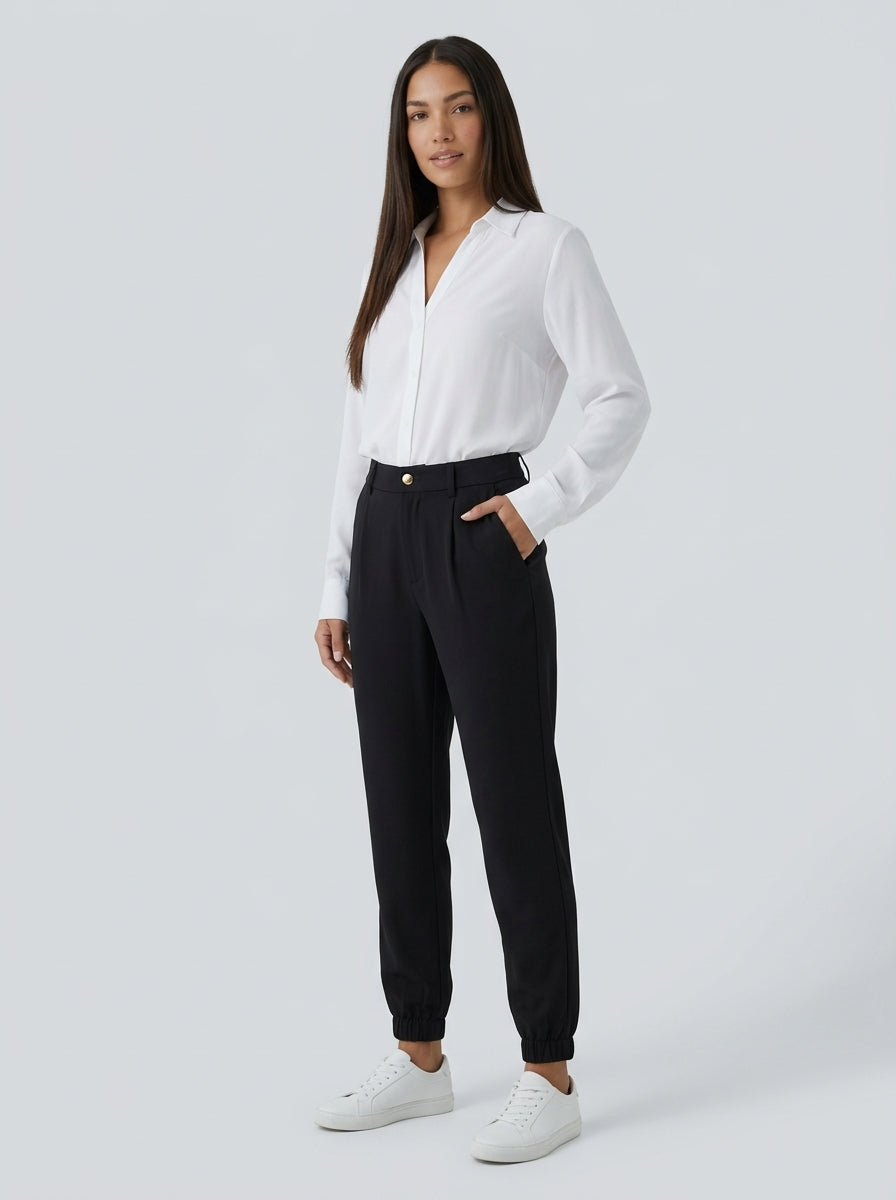 Pantalón Mila Negro - tres cuartos