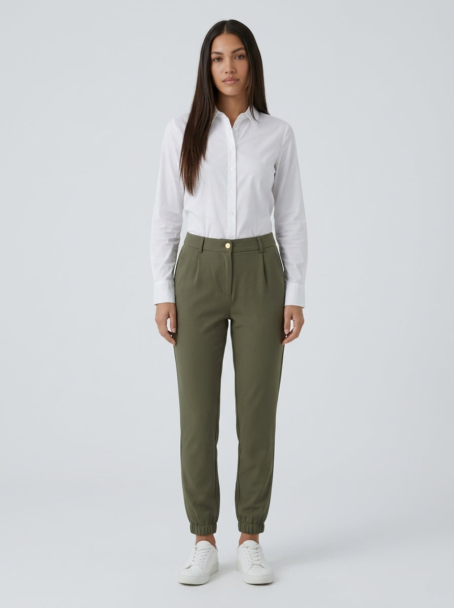 Pantalón Mila Verde - de frente